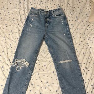 Zara ripped jeans